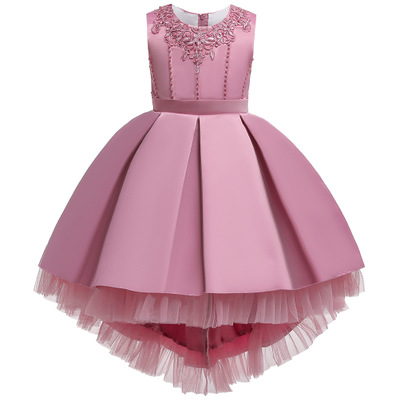 High quality Princess Party Dress for Girls Wedding Lace Flower Girl Dress Kids Birthday dress
