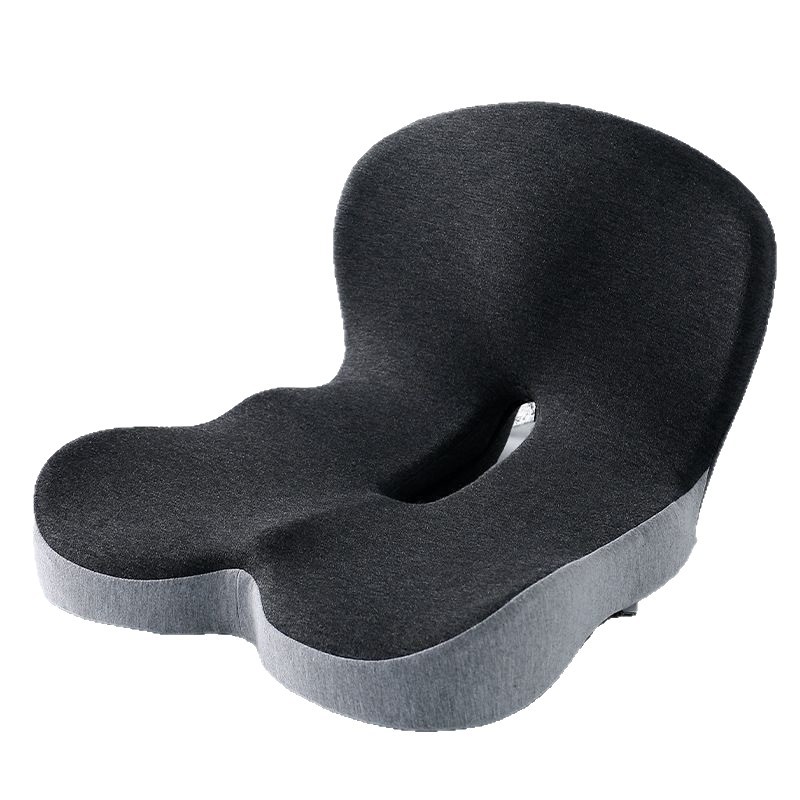 Memory Foam One-piece Seat Cushion Backrest Office Chair Cushion Massage Lumbar Support Pain Relief Breathable Car Butt Pad
