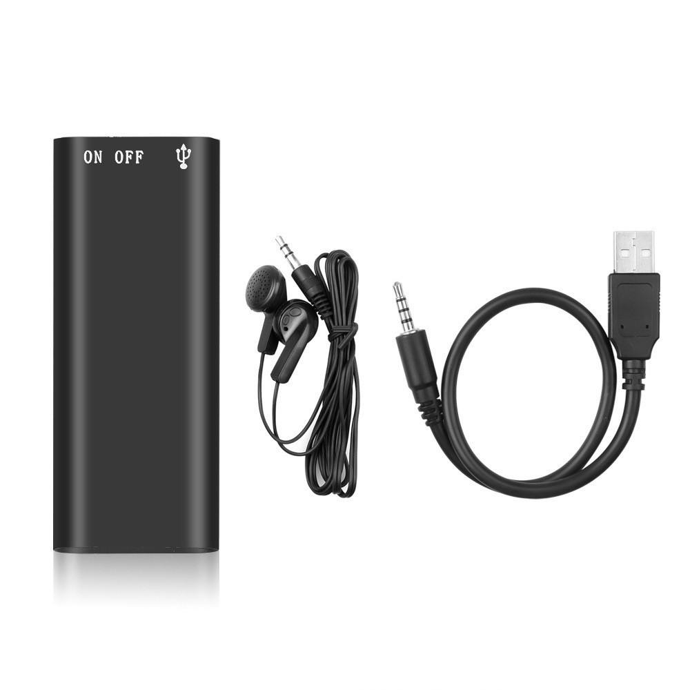 8GB  Ultra-Slim Mini Voice Recorder Digital Professional Grade Voice Activation Noise Reduction Recording MP3 Player Digital Voice Recorders