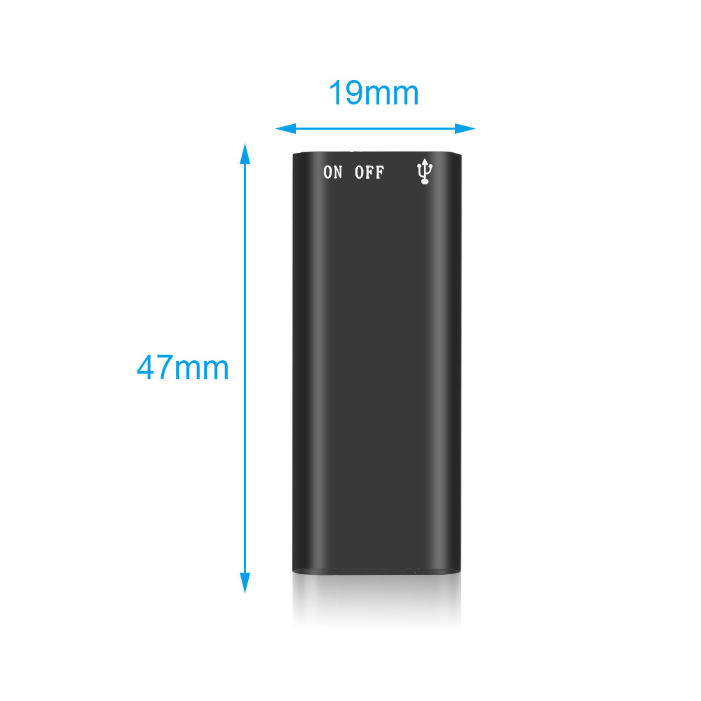 8GB  Ultra-Slim Mini Voice Recorder Digital Professional Grade Voice Activation Noise Reduction Recording MP3 Player Digital Voice Recorders