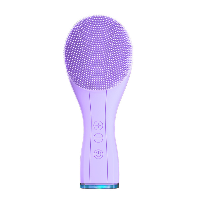 Silicone Facial Cleansing Brushes Electric Facial Cleanser Waterproof Ultrasonic Pore Cleaner Skin Massage Import Beauty Device Skin Care Tool