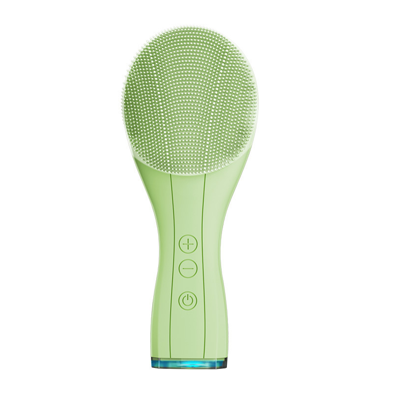 Silicone Facial Cleansing Brushes Electric Facial Cleanser Waterproof Ultrasonic Pore Cleaner Skin Massage Import Beauty Device Skin Care Tool