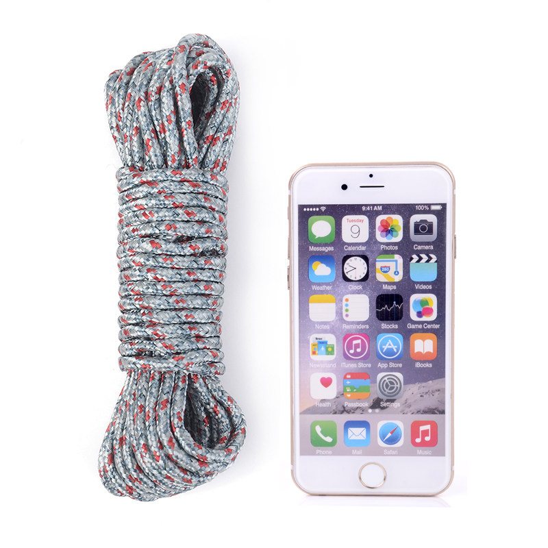 10 meter outdoor equipment travel clothesline anti slip, windproof, thickened drying blanket rope, sturdy nylon binding rope strap