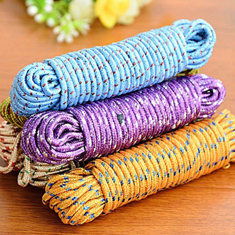10 meter outdoor equipment travel clothesline anti slip, windproof, thickened drying blanket rope, sturdy nylon binding rope strap
