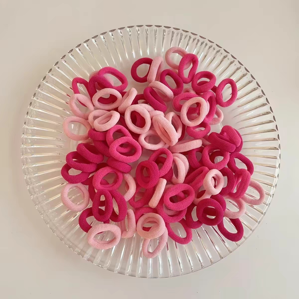 Girls Hair Ties, No Damage Soft Elastic Baby Hairbands, Mini Rubber Bands for Toddlers, Kids Hair Accessories