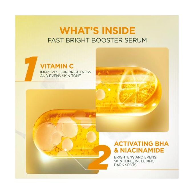 【Discounted】Garnier Even & Bright Vitamin C Brightening Booster Face Serum 15ml