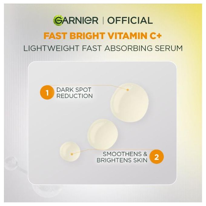 【Discounted】Garnier Even & Bright Vitamin C Brightening Booster Face Serum 15ml