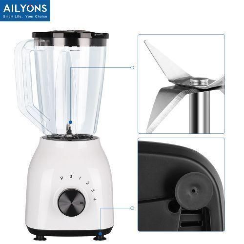 AILYONS 1.5L 2 In 1 Motor Stainless Steel Blender TYB-201 Blender & Grinder Quality With Grinder Juicer White
