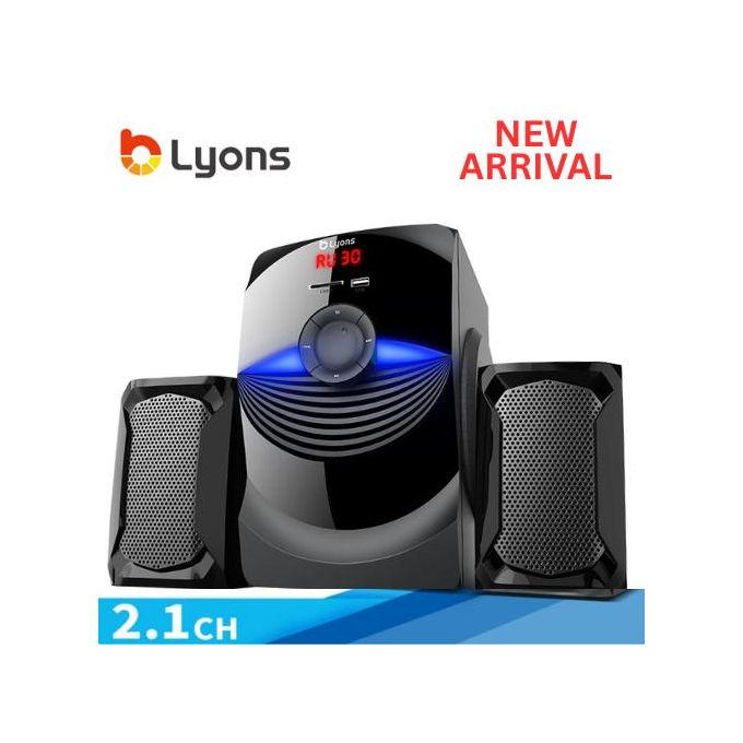 LYONS LYS2405 woofer speaker system Multimedia Speaker With Powerful Amplifier 18000 PMPO Output Power 25W+10W*2 Speaker System【HOT】