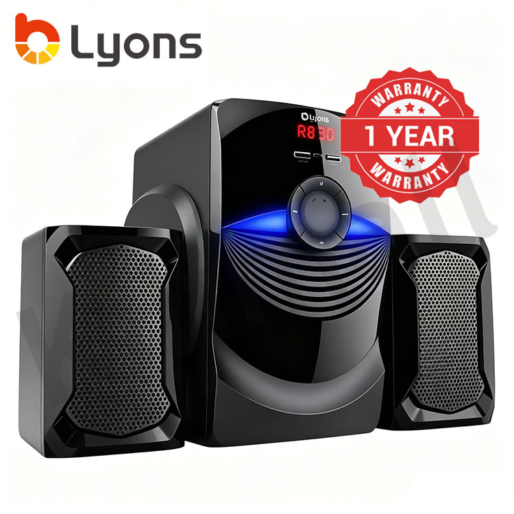 LYONS LYS2405 woofer speaker system Multimedia Speaker With Powerful Amplifier 18000 PMPO Output Power 25W+10W*2 Speaker System【HOT】