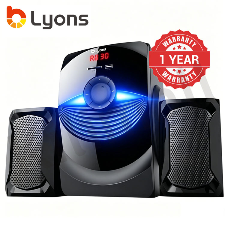LYONS LYS2405 woofer speaker system Multimedia Speaker With Powerful Amplifier 18000 PMPO Output Power 25W+10W*2 Speaker System【HOT】