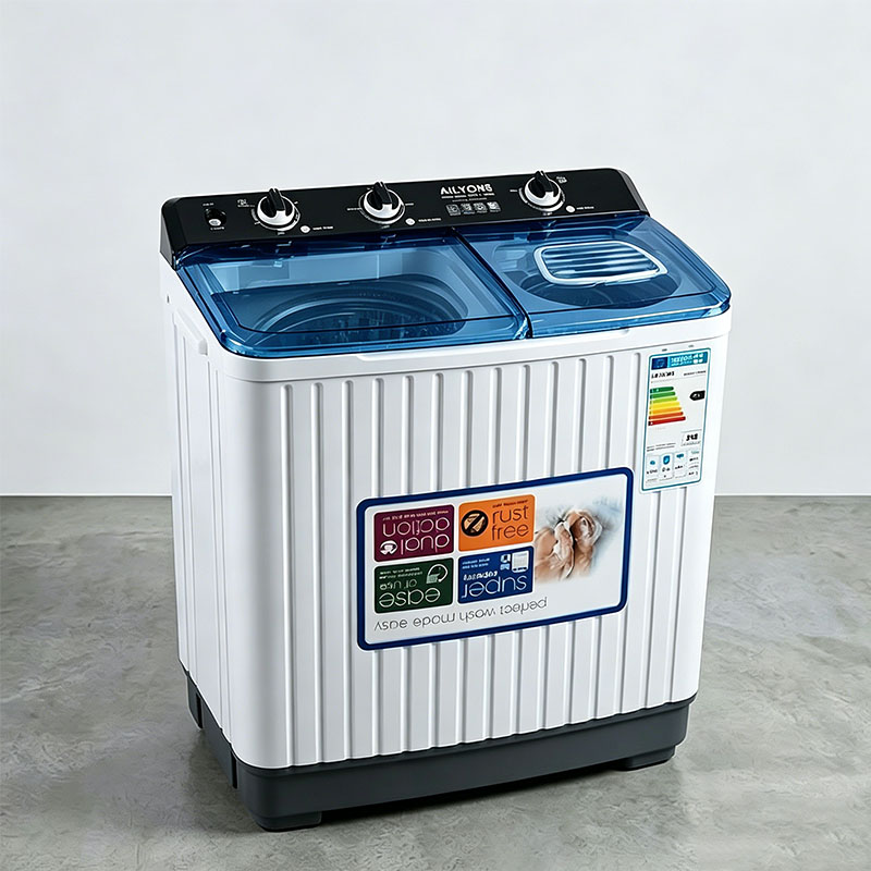 AILYONS Twin Tub Washing Machine 10KG Washer,owerful, Durable & Energy Saving Compact Washer for Home washing machine AWTT10H