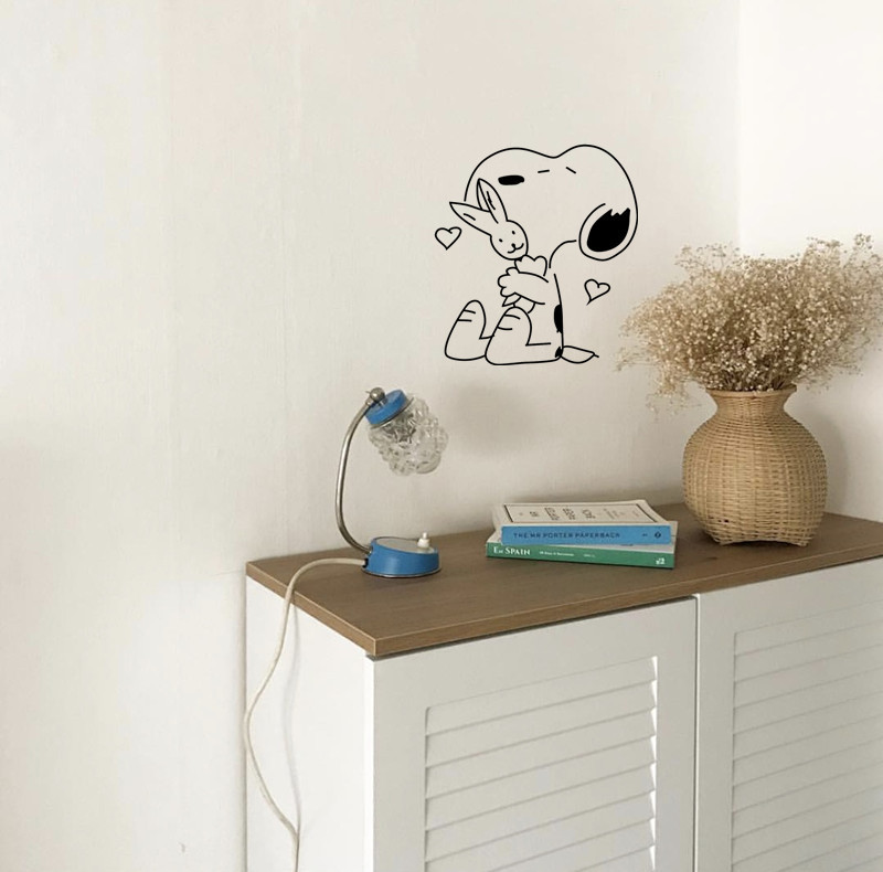 MIBO Cartoon Wall Stickers Student Dormitory Desktop Stickers Girl Heart Room Decoration Renovation