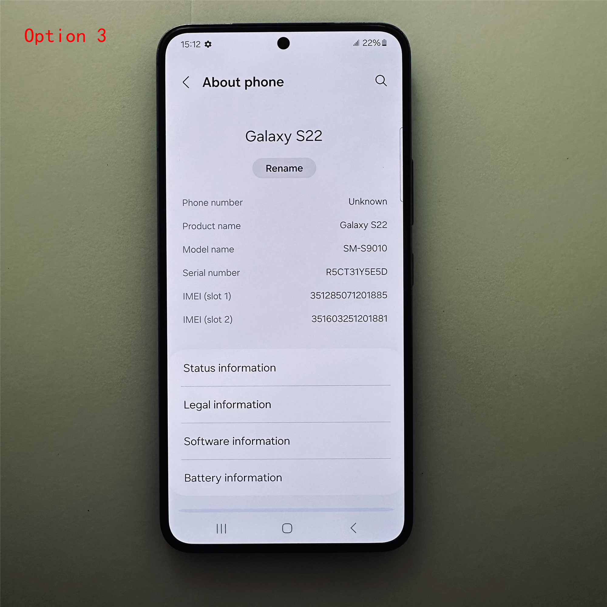 Original Samsung S22 128GB + 8GB Refurbished Phone Unlocked Smart Phone 5G LTE Cellphone