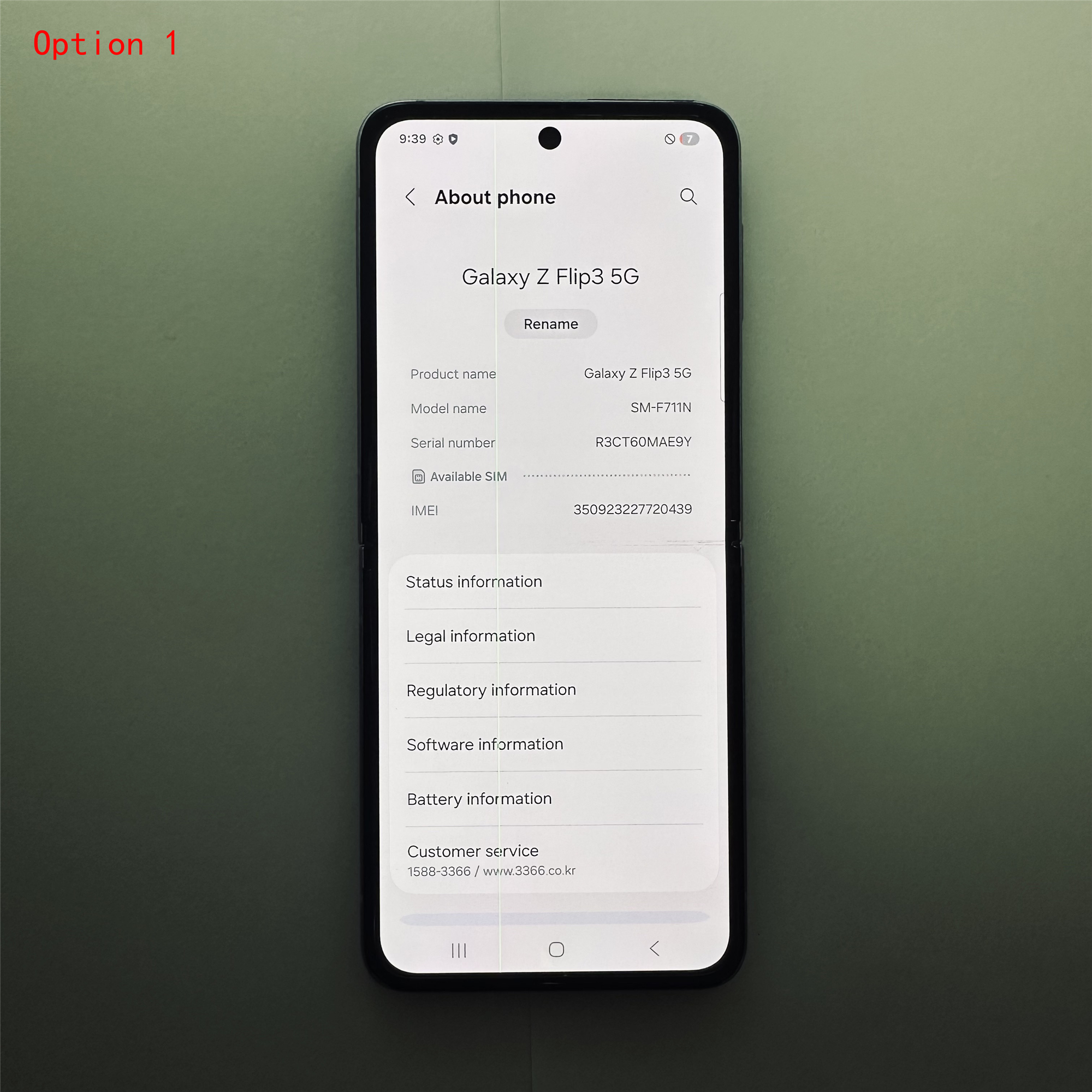 Refurbished Samsung Galaxy Z Flip3 5G 256GB ROM 8GB RAM 6.7" + 1.9" Original Smart Phone Cellphone