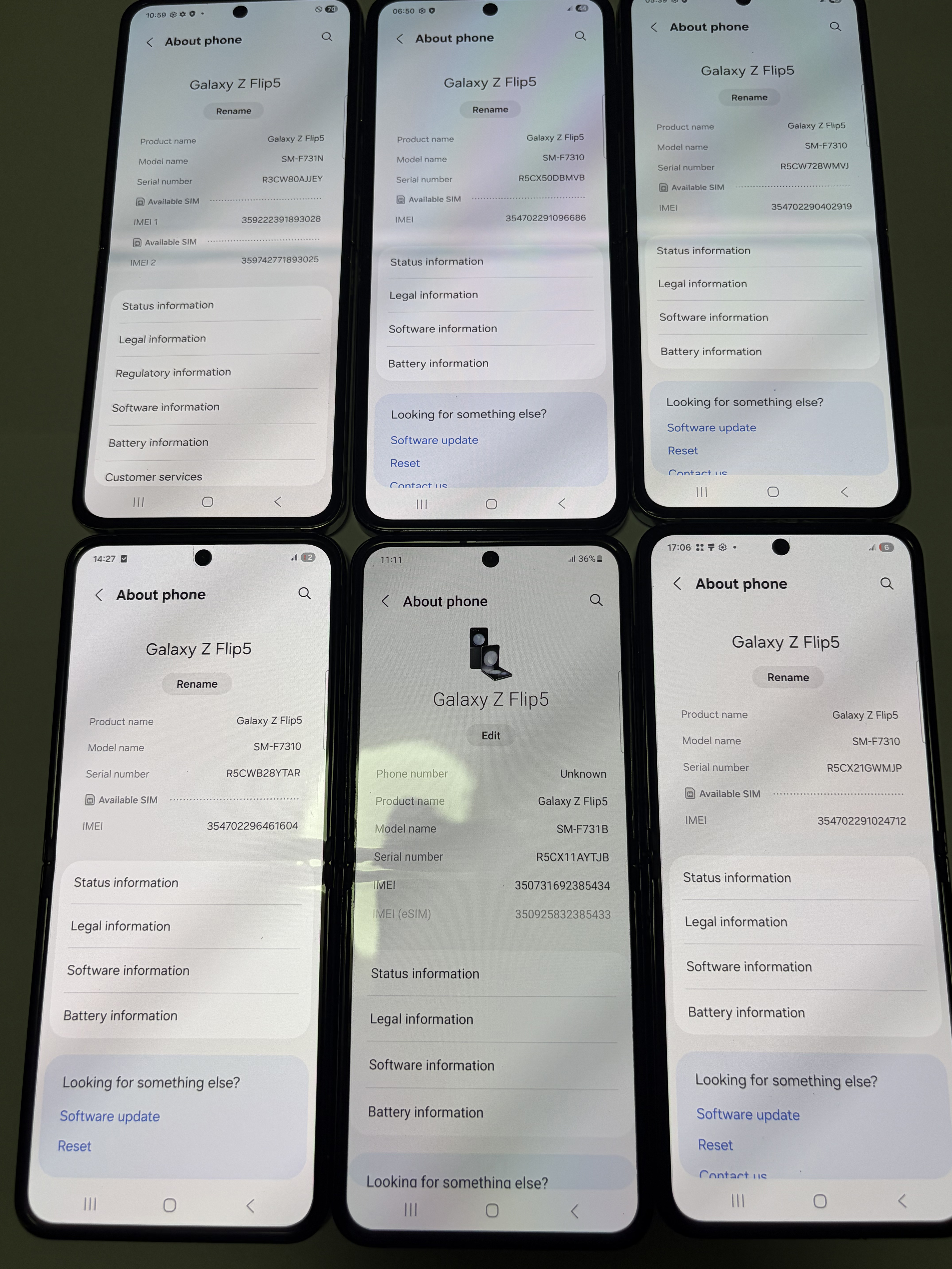 Samsung Galaxy Z Flip5 Refurbished Phone 5G 512GB/256GB/128GB ROM 8GB RAM 6.7" + 3.4" Original Smart Phone