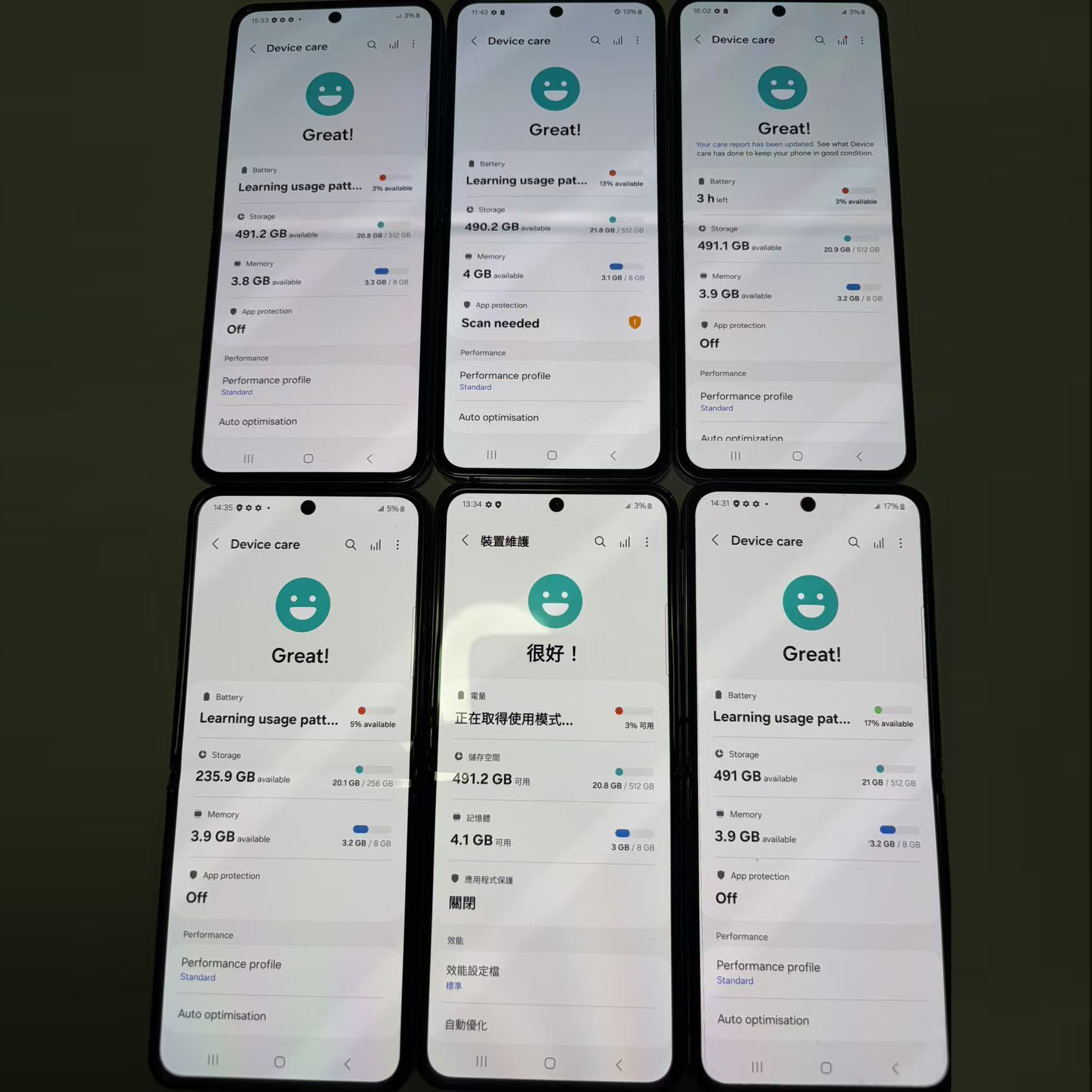 Samsung Galaxy Z Flip4 Refurbished Phone 5G 512GB/256GB/128GB ROM 8GB RAM 6.7" + 1.9" Original Smart Phone