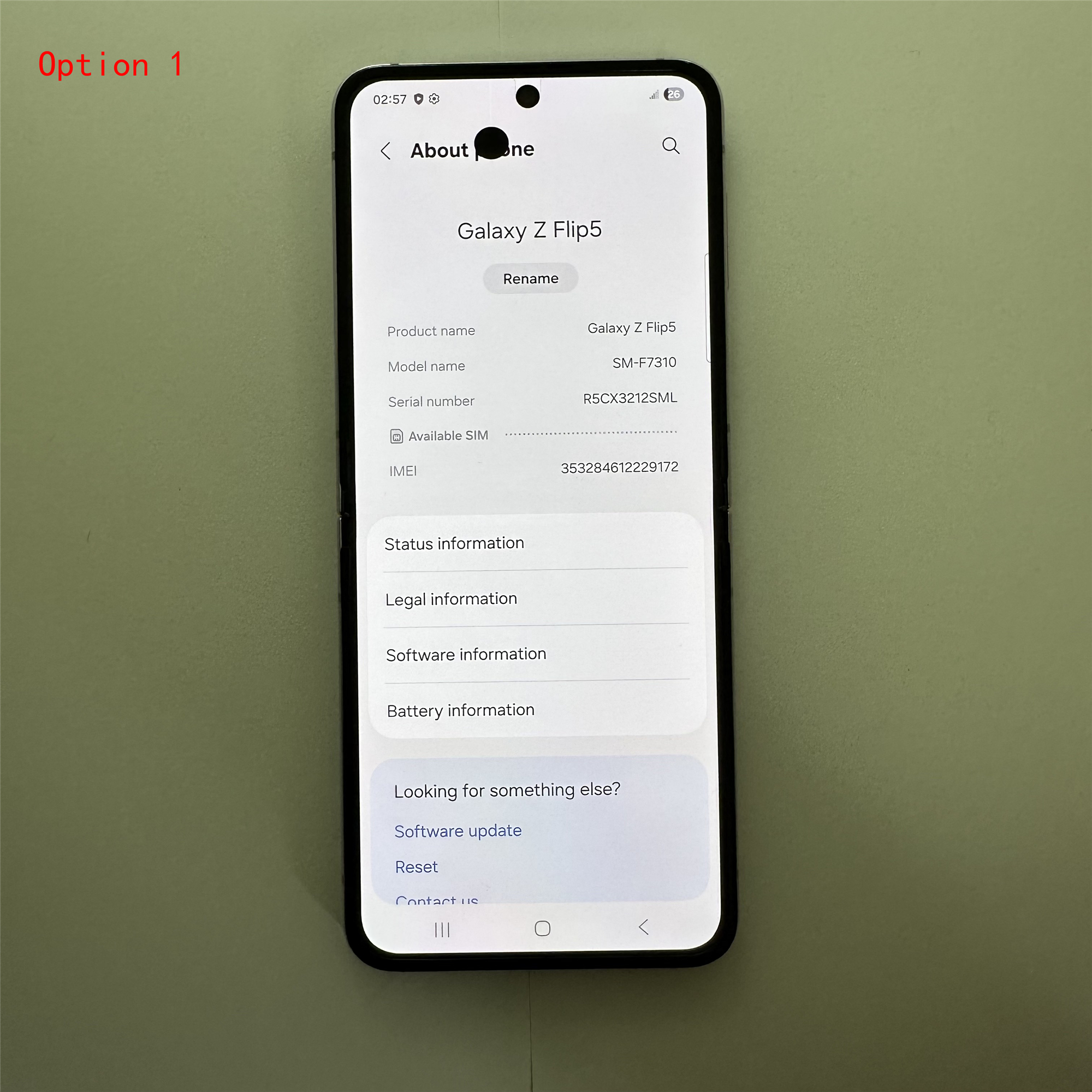 Samsung Galaxy Z Flip5 Refurbished Phone 5G 256GB ROM 8GB RAM 6.7" + 3.4" Original Smart Phone