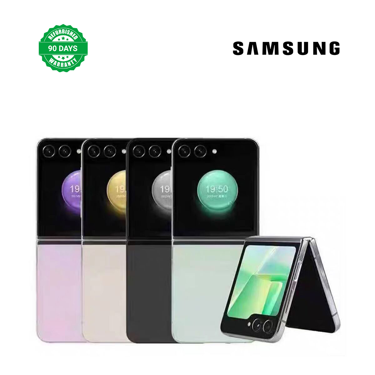 Samsung Galaxy Z Flip5 Refurbished Phone 5G 256GB ROM 8GB RAM 6.7" + 3.4" Original Smart Phone