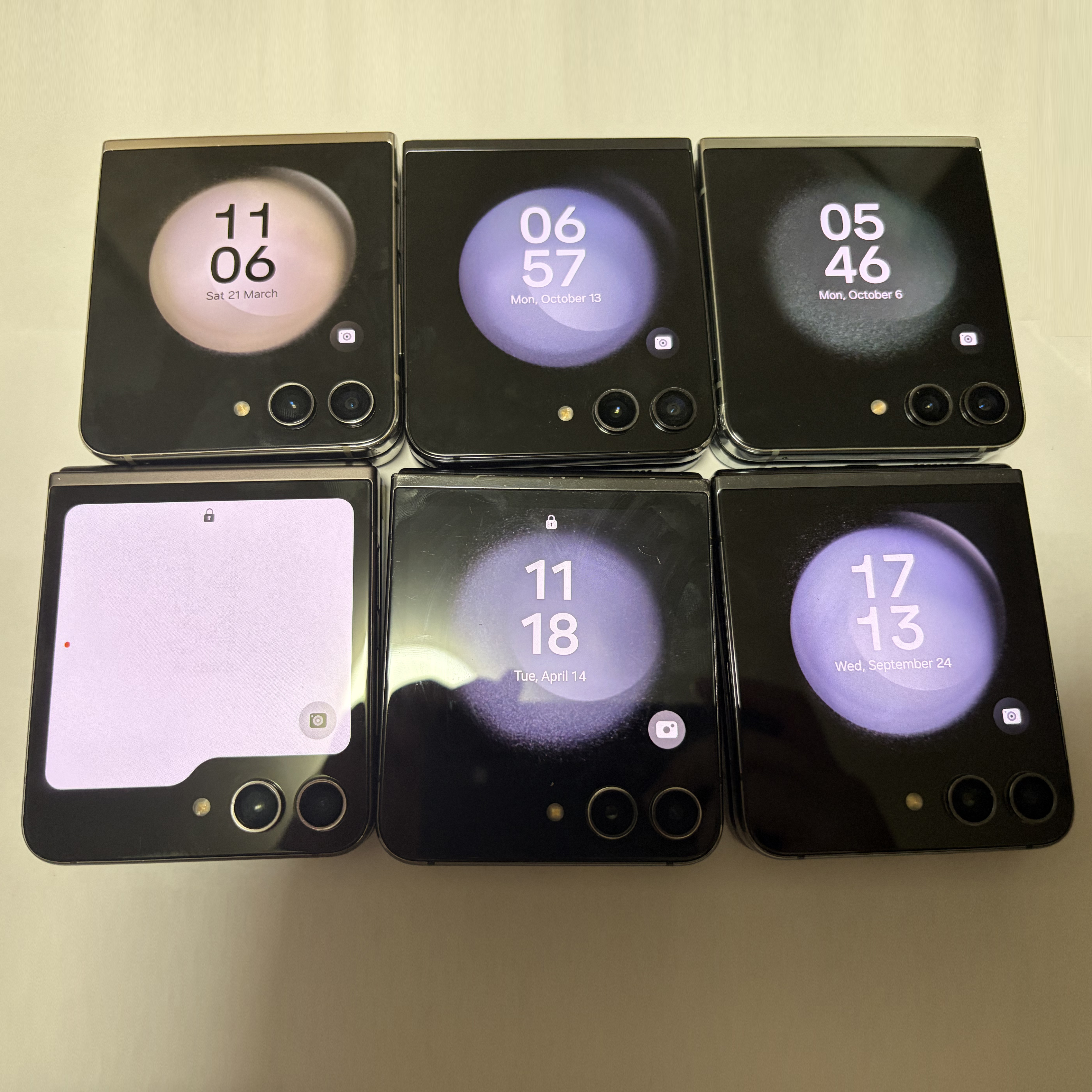 Samsung Galaxy Z Flip5 Refurbished Phone 5G 512GB/256GB/128GB ROM 8GB RAM 6.7" + 3.4" Original Smart Phone