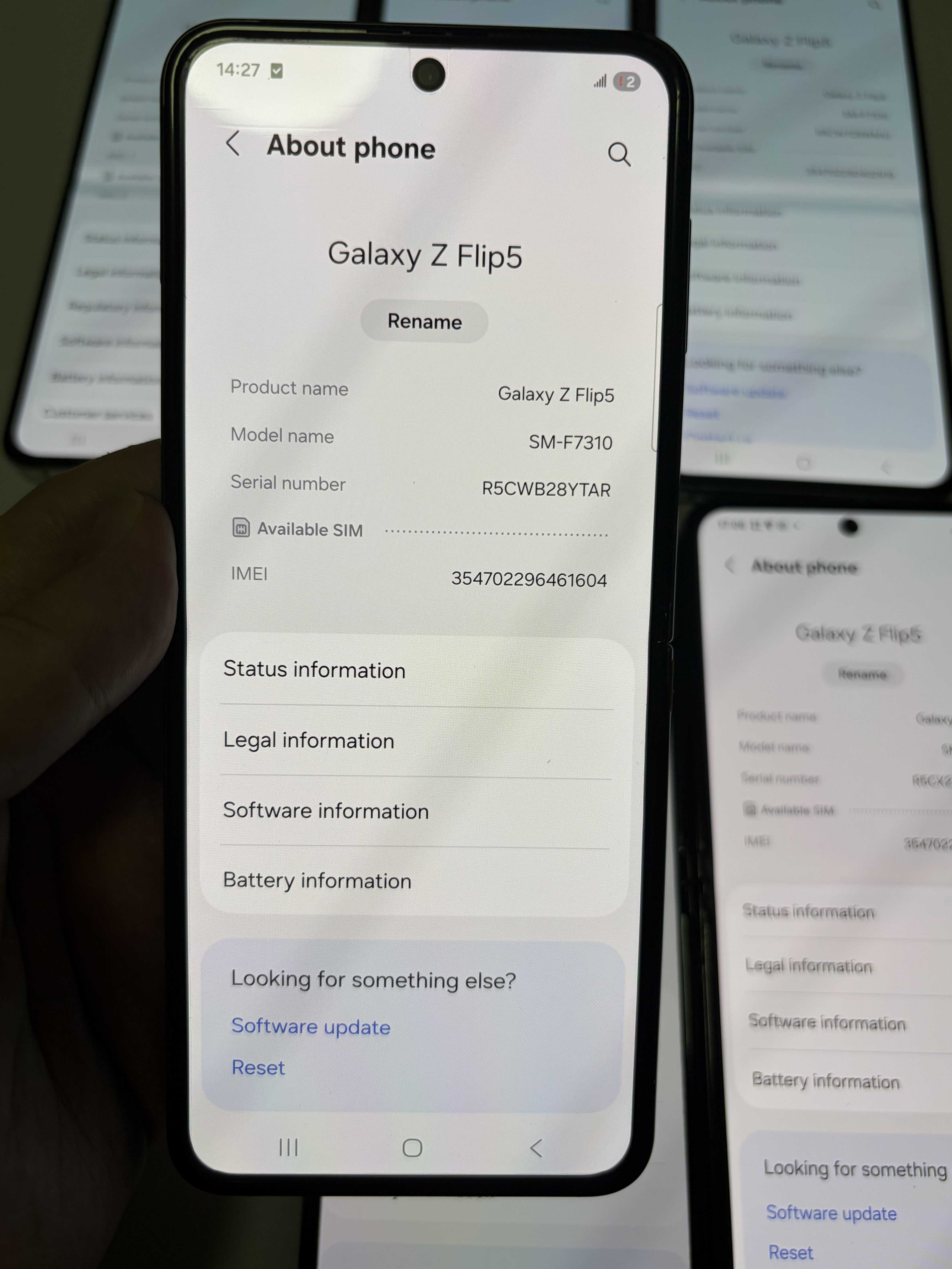 Samsung Galaxy Z Flip5 Refurbished Phone 5G 512GB/256GB/128GB ROM 8GB RAM 6.7" + 3.4" Original Smart Phone