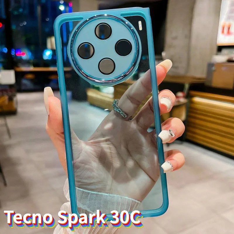 Tecno Phone Case Back Cover Shockproof Slim Soft Silicone Phone Case Anti-Drop Premium Phone Cover for Spark 30C Camon 40 Spark GO