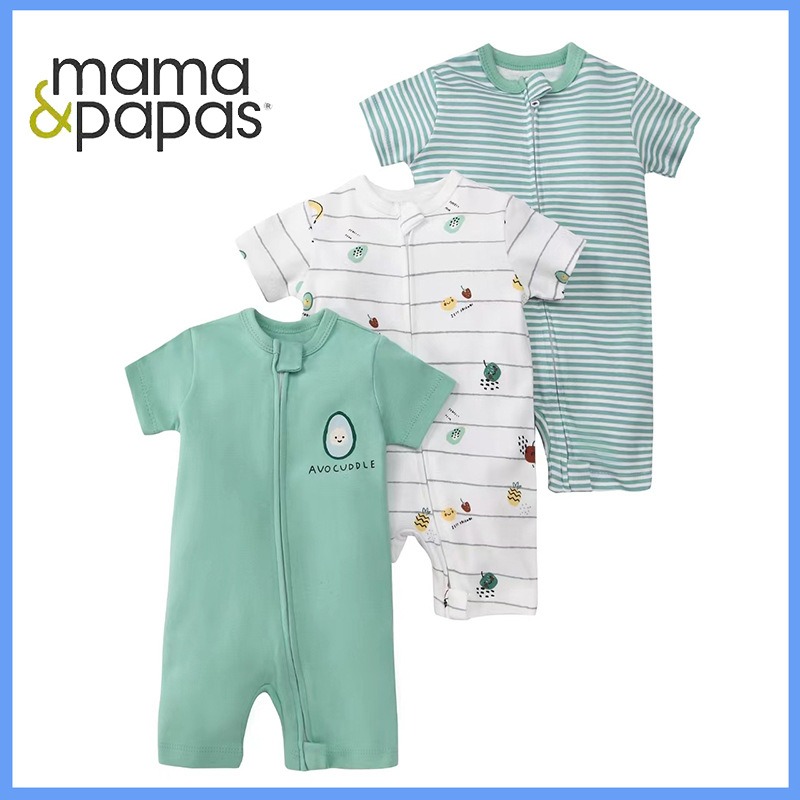 3pcs/lots Short Sleeve Baby Romper Bodysuits Newborn Cotton Romper Clothes Sets Baby Girl Boy Clothes Cartoon Print Ropa Jumpsuits Baby Clothes 6M-24M