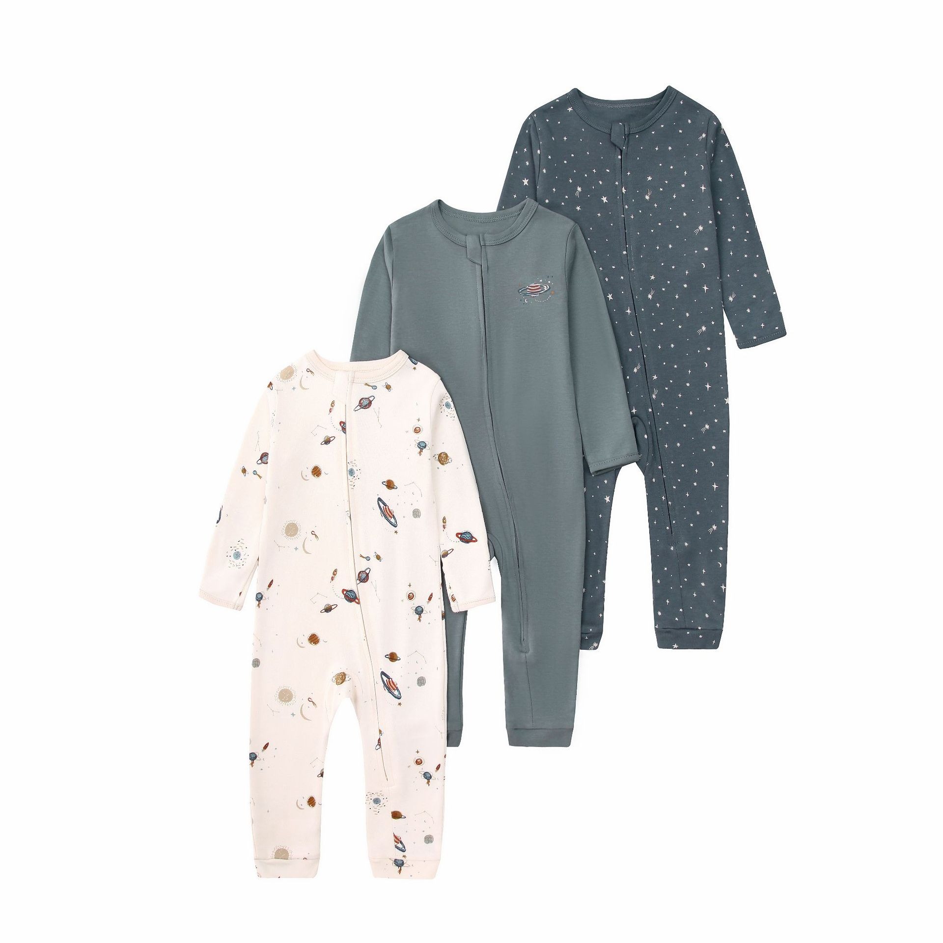 3pcs/lots Long Sleeve Romper Baby Bodysuits Toddler Bodysuits Newborn Cotton Romper Clothes Sets Baby Girl Boy Clothes Cartoon Ropa Jumpsuits Baby Clothes 6M-24M