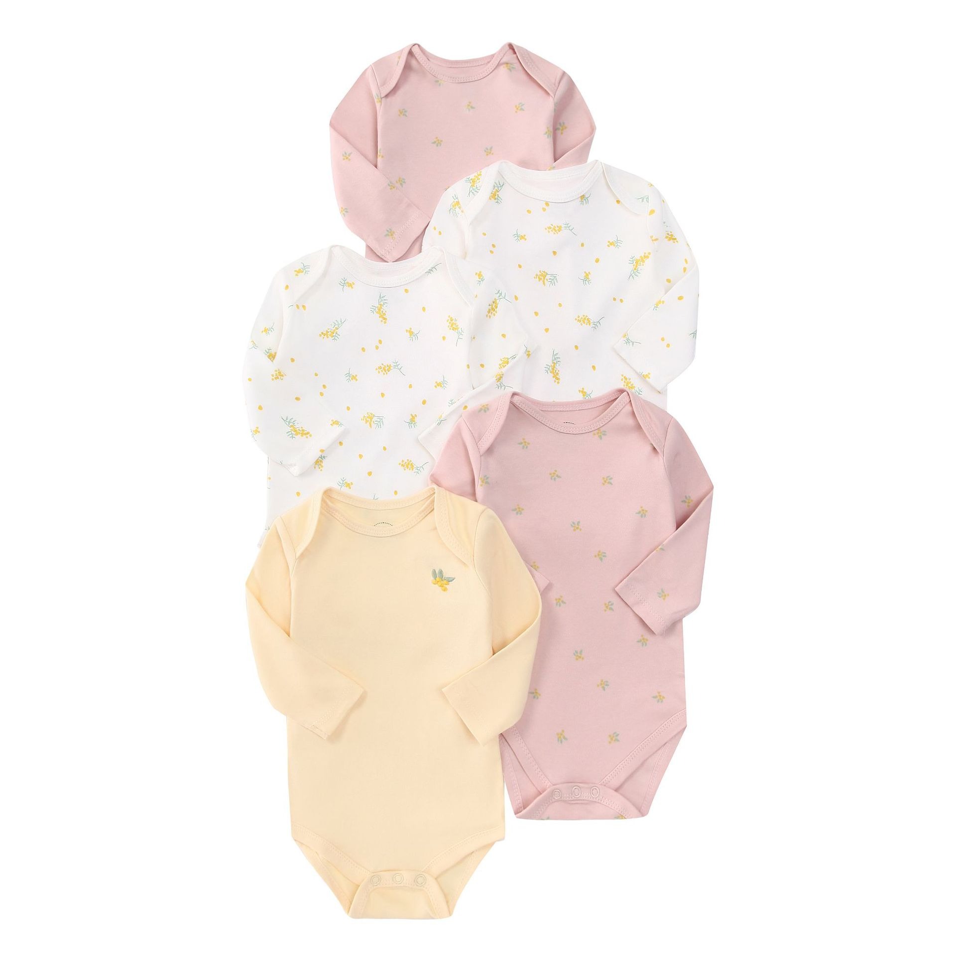 5pcs/lots Long Sleeve Baby Romper Bodysuits Newborn Cotton Romper Clothes Sets Unisex Baby Girl Clothes Long Sleeve Cartoon Print Ropa Jumpsuits Clothes 3-24M