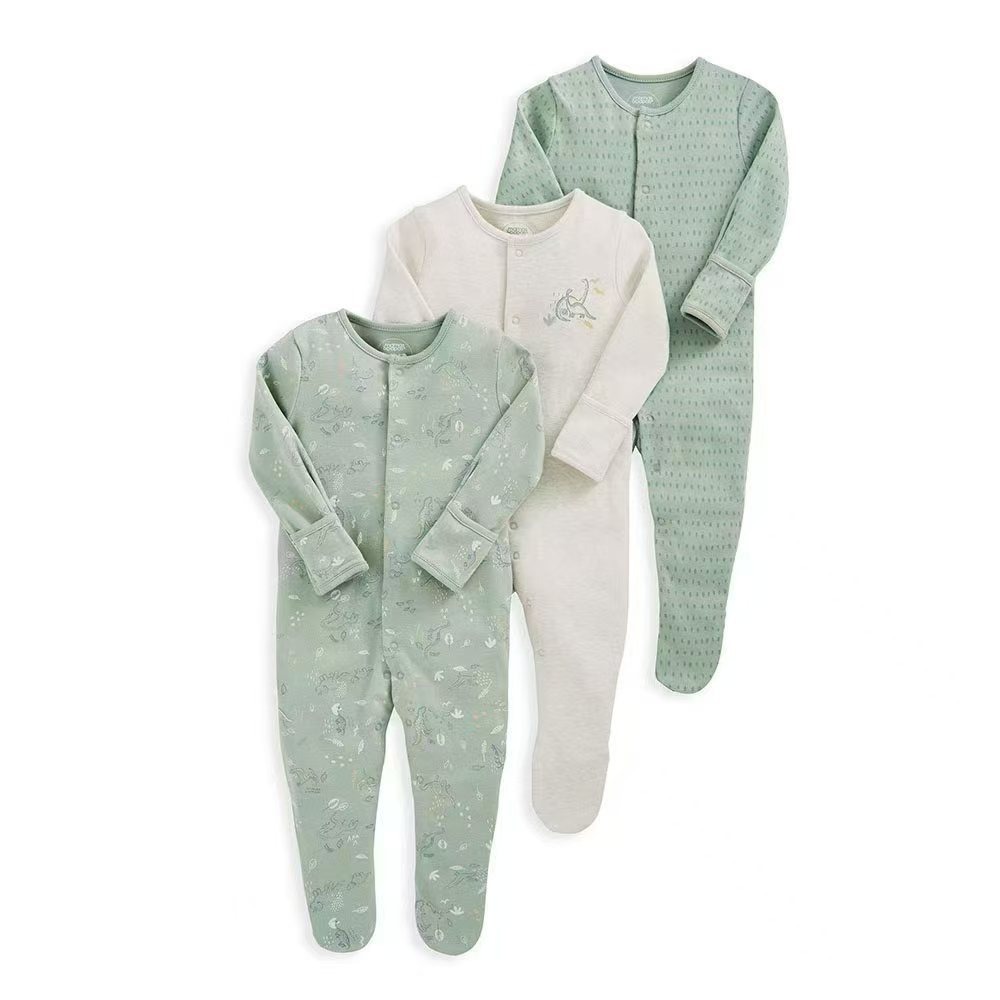 3pcs/lots Long Sleeve Romper Baby Bodysuits Newborn Cotton Romper Clothes Sets Baby Girl Boy Clothes Cartoon Ropa Jumpsuits Baby Clothes 3M-12M