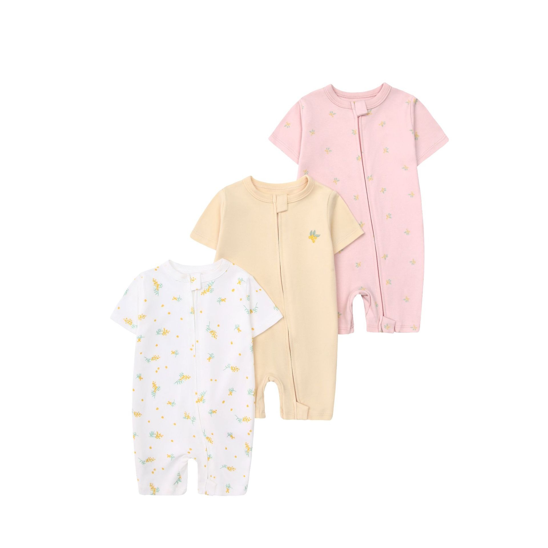 3pcs/lots Short Sleeve Romper Baby Bodysuits Newborn Cotton Romper Clothes Sets Baby Girl Boy Clothes Cartoon Ropa Jumpsuits Baby Clothes 6M-24M