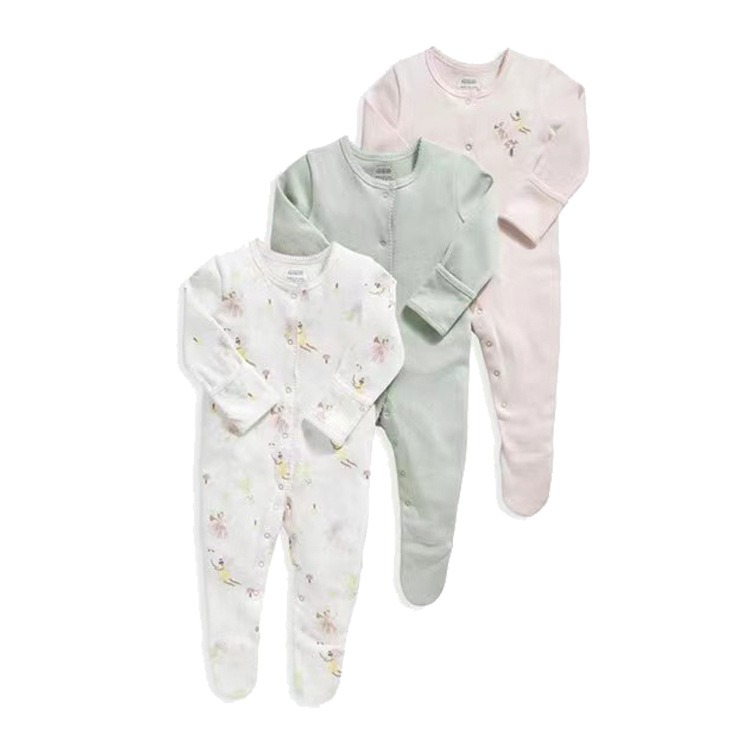 3pcs/lots Long Sleeve Romper Baby Bodysuits Newborn Cotton Romper Clothes Sets Baby Girl Boy Clothes Cartoon Ropa Jumpsuits Baby Clothes 3M-12M