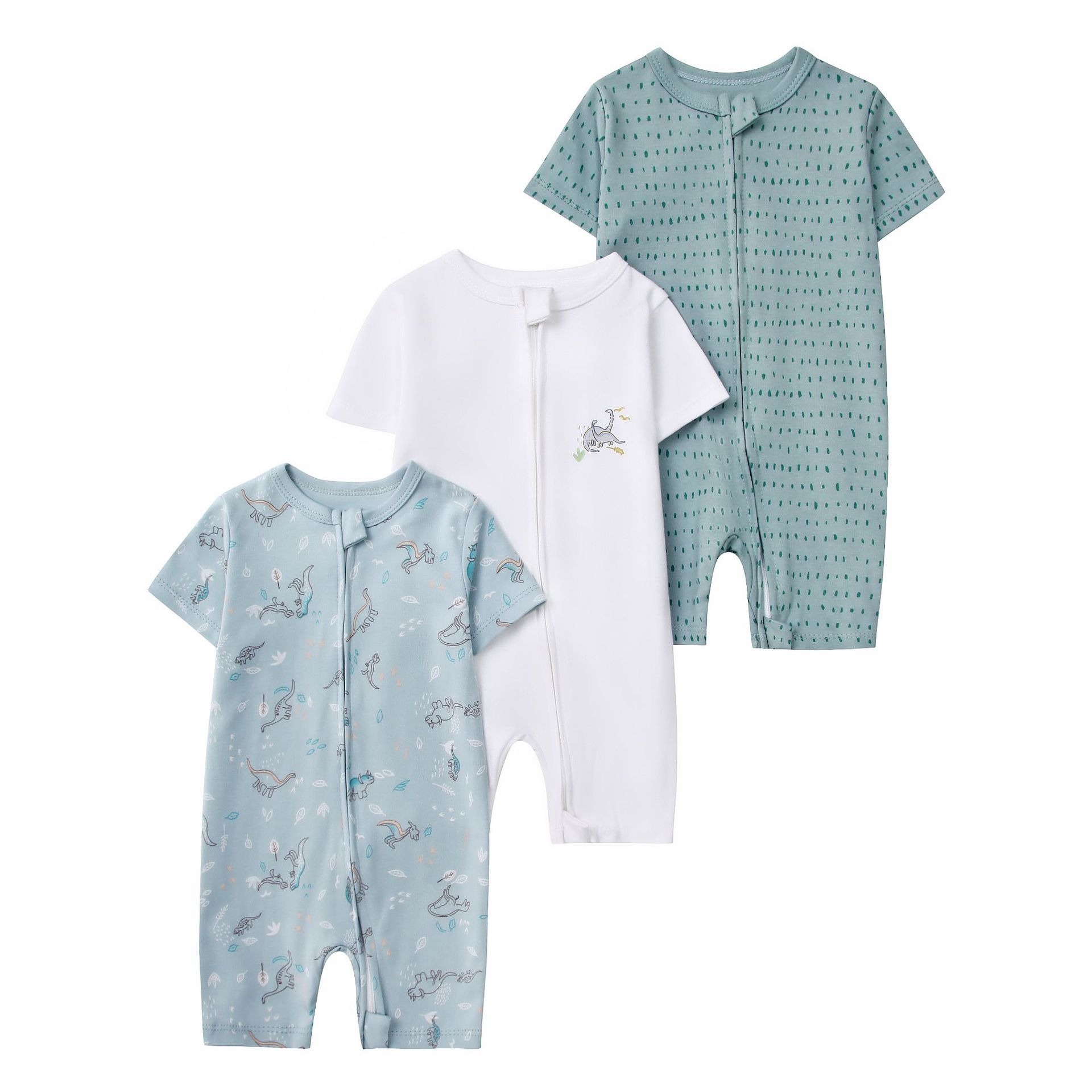 3pcs/lots Short Sleeve Romper Baby Bodysuits Newborn Cotton Romper Clothes Sets Baby Girl Boy Clothes Cartoon Ropa Jumpsuits Baby Clothes 6M-24M