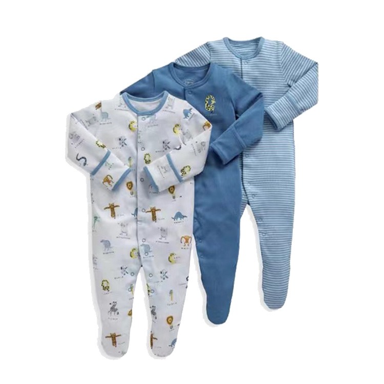 3pcs/lots Long Sleeve Romper Baby Bodysuits Newborn Cotton Romper Clothes Sets Baby Girl Boy Clothes Cartoon Ropa Jumpsuits Baby Clothes 3M-12M