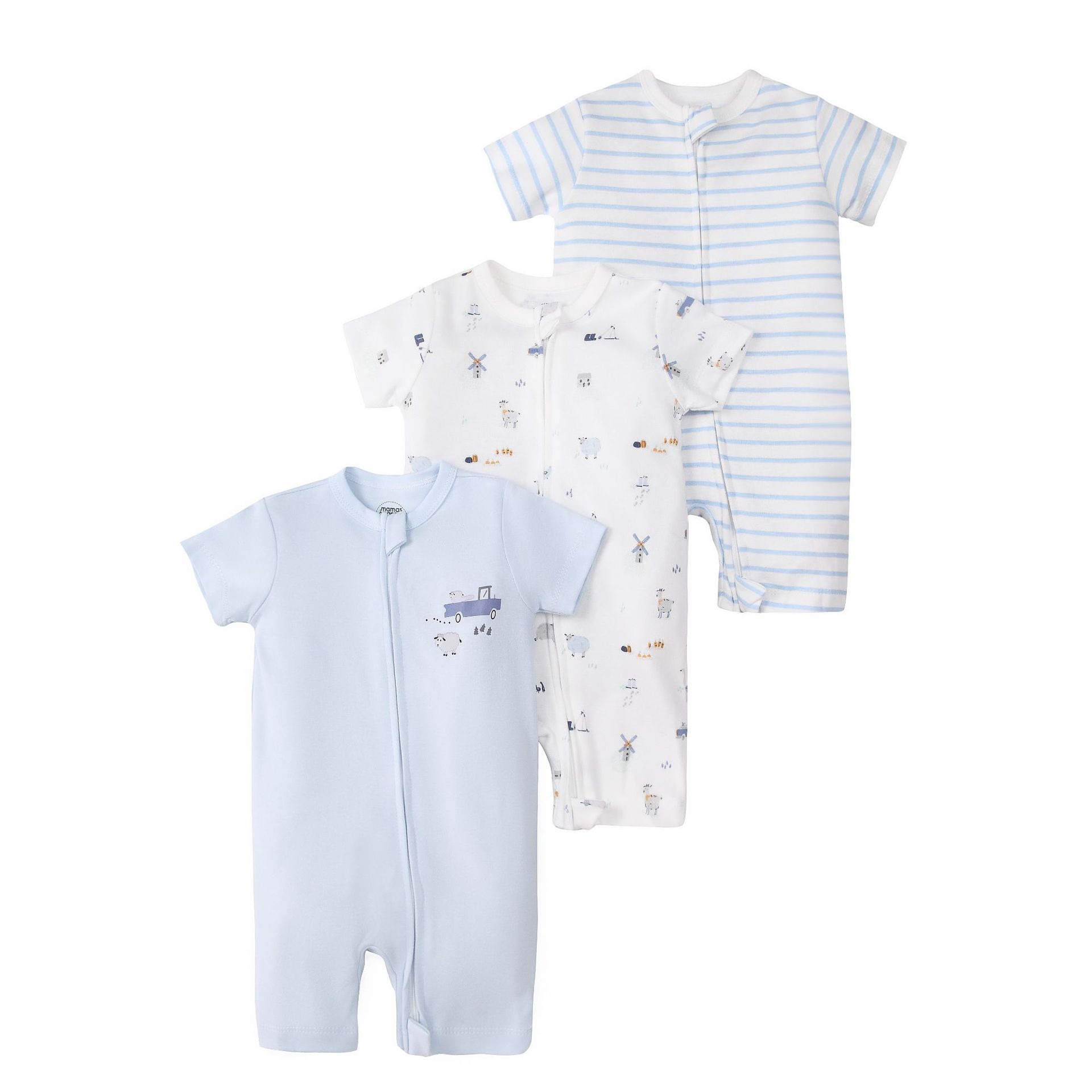 3pcs/lots Short Sleeve Baby Romper Bodysuits Newborn Cotton Romper Clothes Sets Baby Girl Boy Clothes Cartoon Print Ropa Jumpsuits Baby Clothes 6M-24M