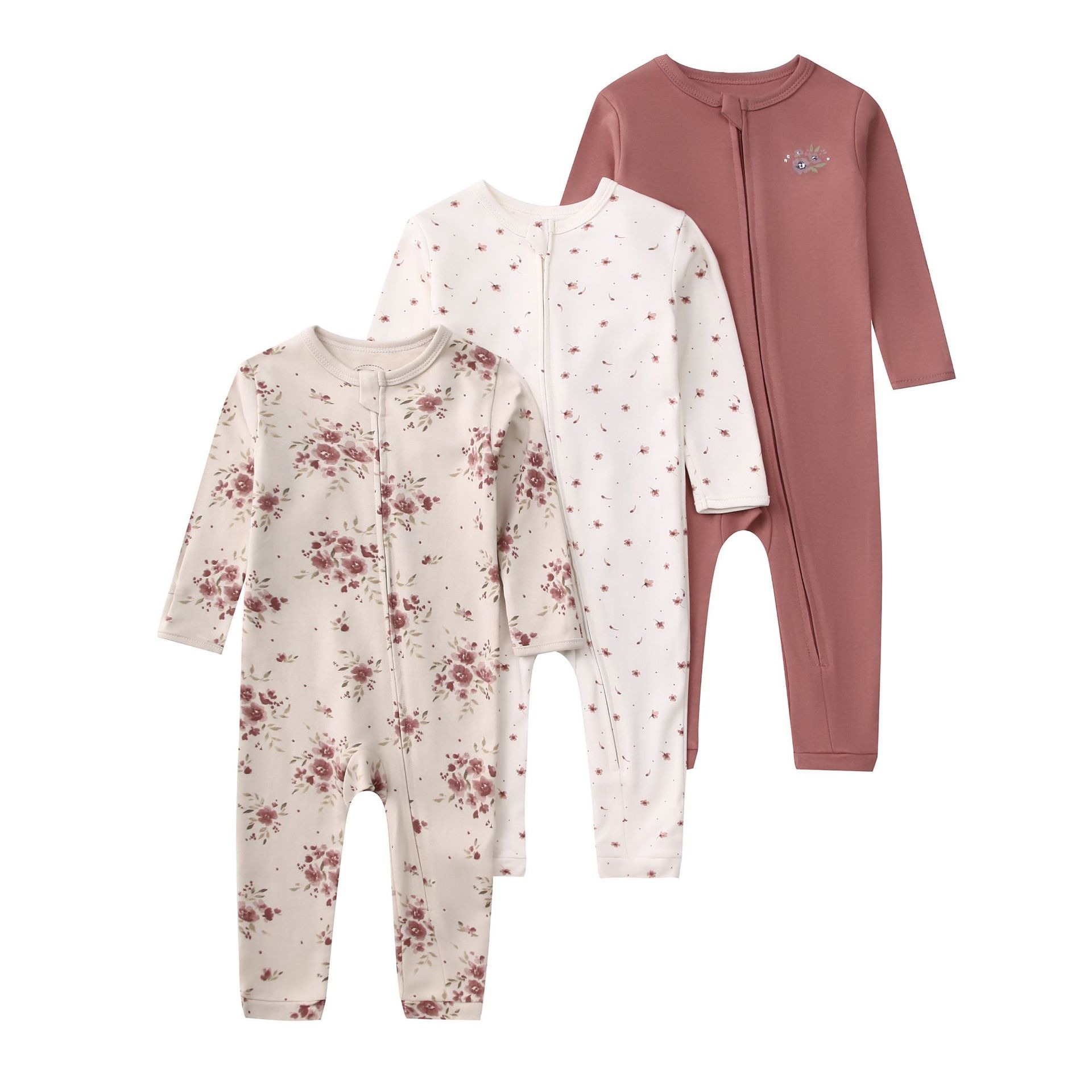3pcs/lots Long Sleeve Romper Baby Bodysuits Toddler Bodysuits Newborn Cotton Romper Clothes Sets Baby Girl Boy Clothes Cartoon Ropa Jumpsuits Baby Clothes 6M-24M