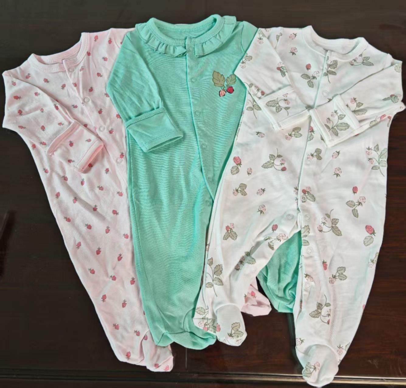 3pcs/lots Long Sleeve Romper Baby Bodysuits Newborn Cotton Romper Clothes Sets Baby Girl Boy Clothes Cartoon Ropa Jumpsuits Baby Clothes 3M-12M