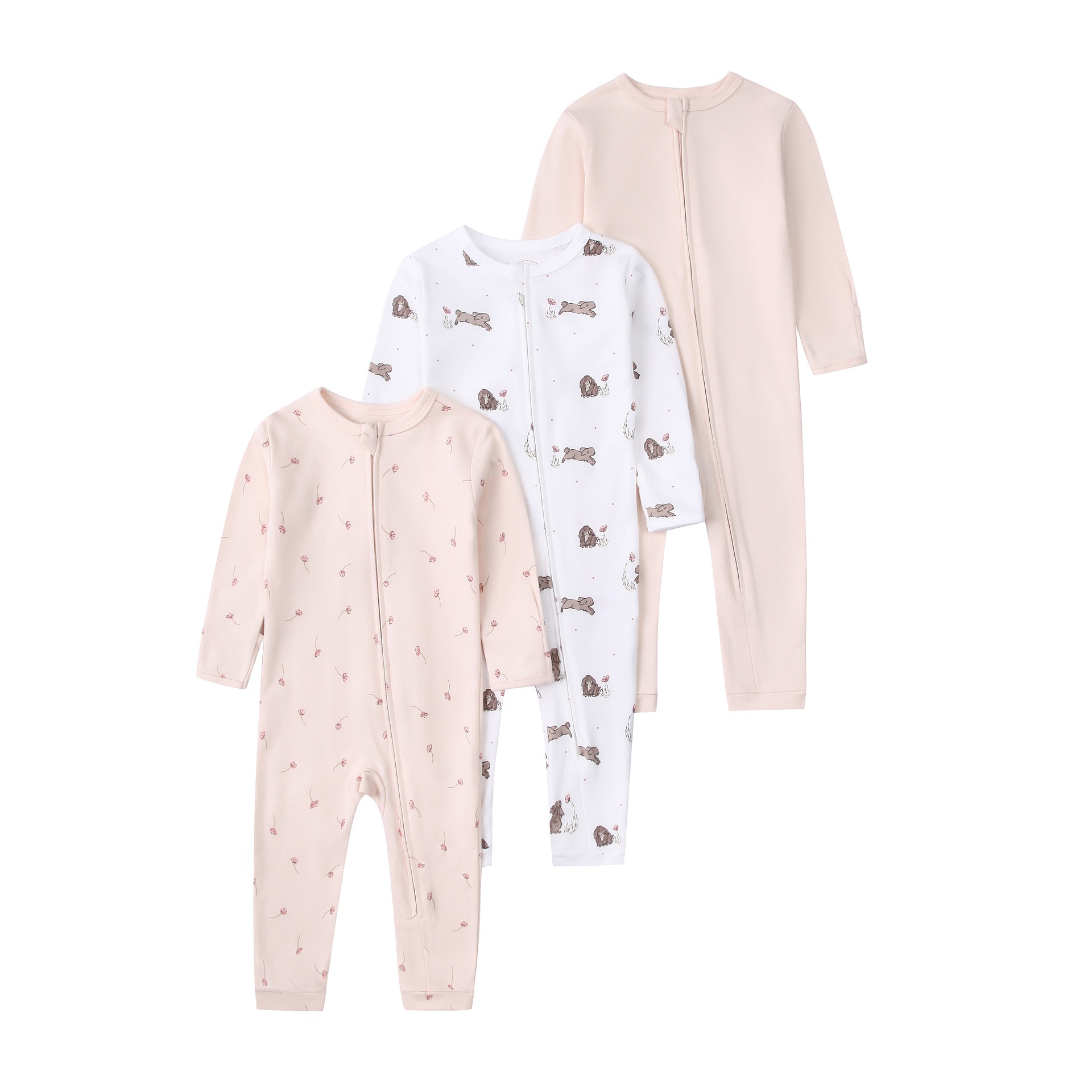 3pcs/lots Long Sleeve Romper Baby Bodysuits Toddler Bodysuits Newborn Cotton Romper Clothes Sets Baby Girl Boy Clothes Cartoon Ropa Jumpsuits Baby Clothes 6M-24M