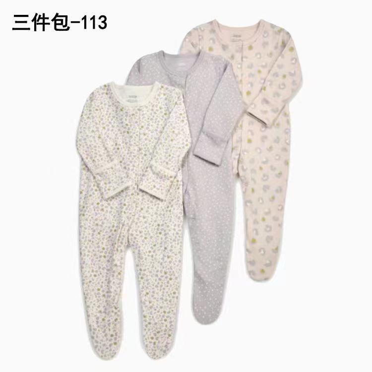 3pcs/lots Long Sleeve Romper Baby Bodysuits Newborn Cotton Romper Clothes Sets Baby Girl Boy Clothes Cartoon Ropa Jumpsuits Baby Clothes 3M-12M