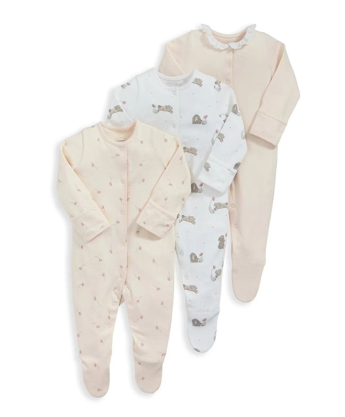 3pcs/lots Long Sleeve Romper Baby Bodysuits Newborn Cotton Romper Clothes Sets Baby Girl Boy Clothes Cartoon Ropa Jumpsuits Baby Clothes 3M-12M