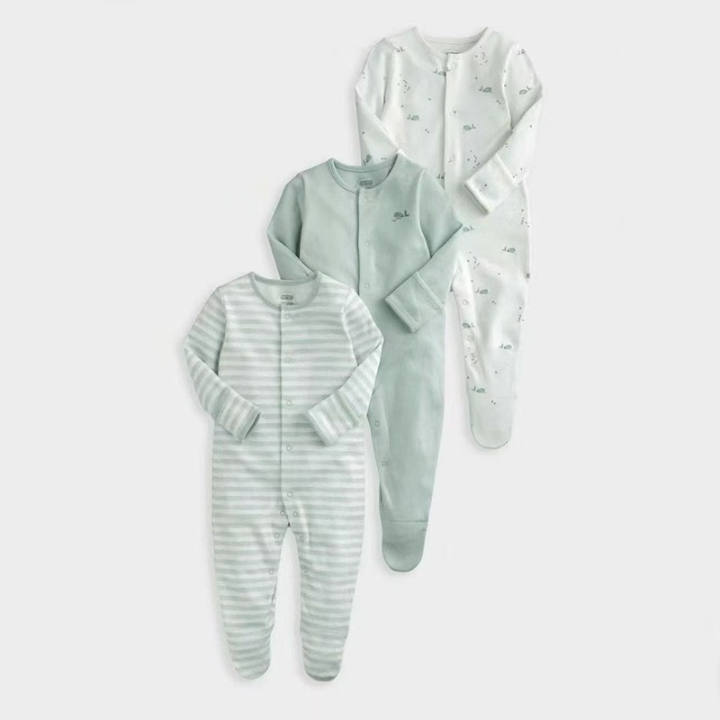 3pcs/lots Long Sleeve Romper Baby Bodysuits Newborn Cotton Romper Clothes Sets Baby Girl Boy Clothes Cartoon Ropa Jumpsuits Baby Clothes 3M-12M