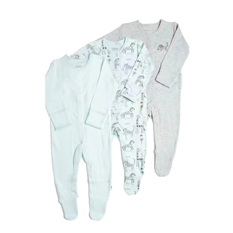 3pcs/lots Long Sleeve Romper Baby Bodysuits Newborn Cotton Romper Clothes Sets Baby Girl Boy Clothes Cartoon Ropa Jumpsuits Baby Clothes 3M-12M
