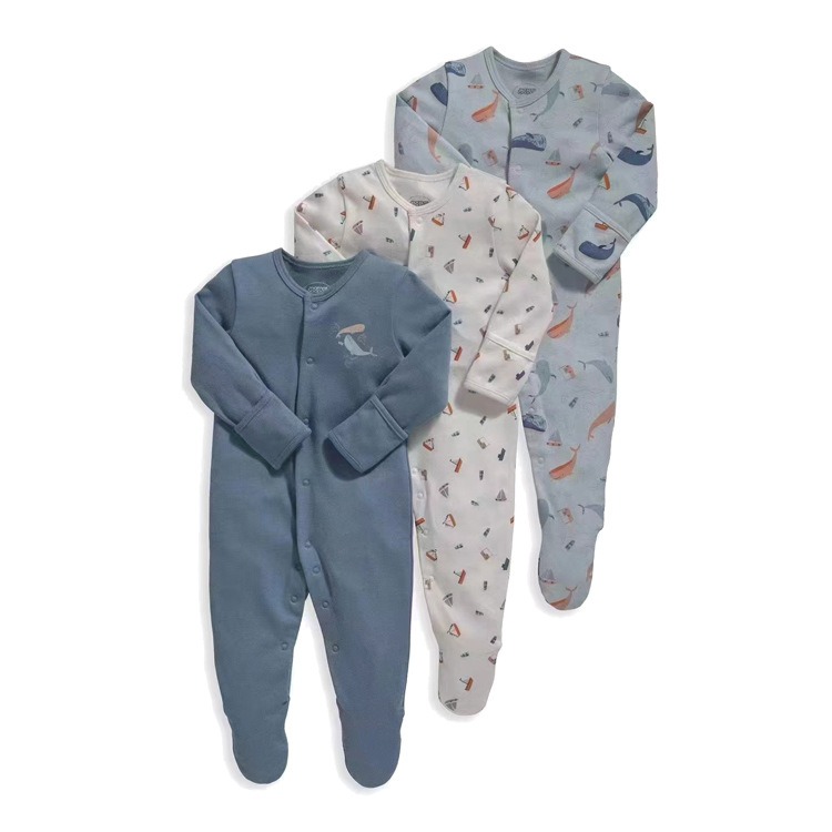 3pcs/lots Long Sleeve Romper Baby Bodysuits Newborn Cotton Romper Clothes Sets Baby Girl Boy Clothes Cartoon Ropa Jumpsuits Baby Clothes 3M-12M