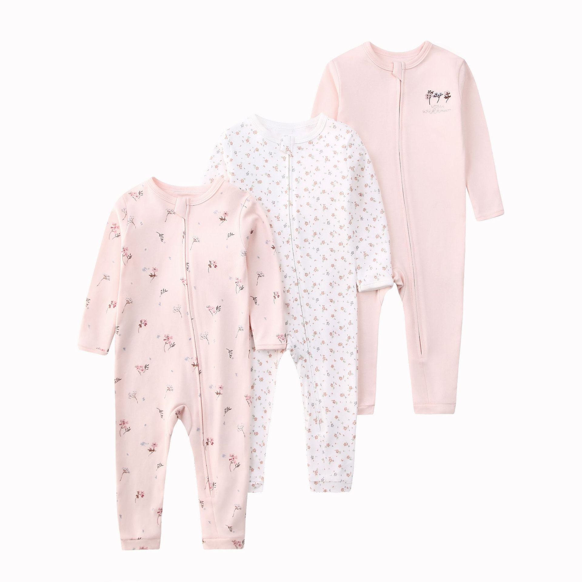 3pcs/lots Long Sleeve Romper Baby Bodysuits Toddler Bodysuits Newborn Cotton Romper Clothes Sets Baby Girl Boy Clothes Cartoon Ropa Jumpsuits Baby Clothes 6M-24M