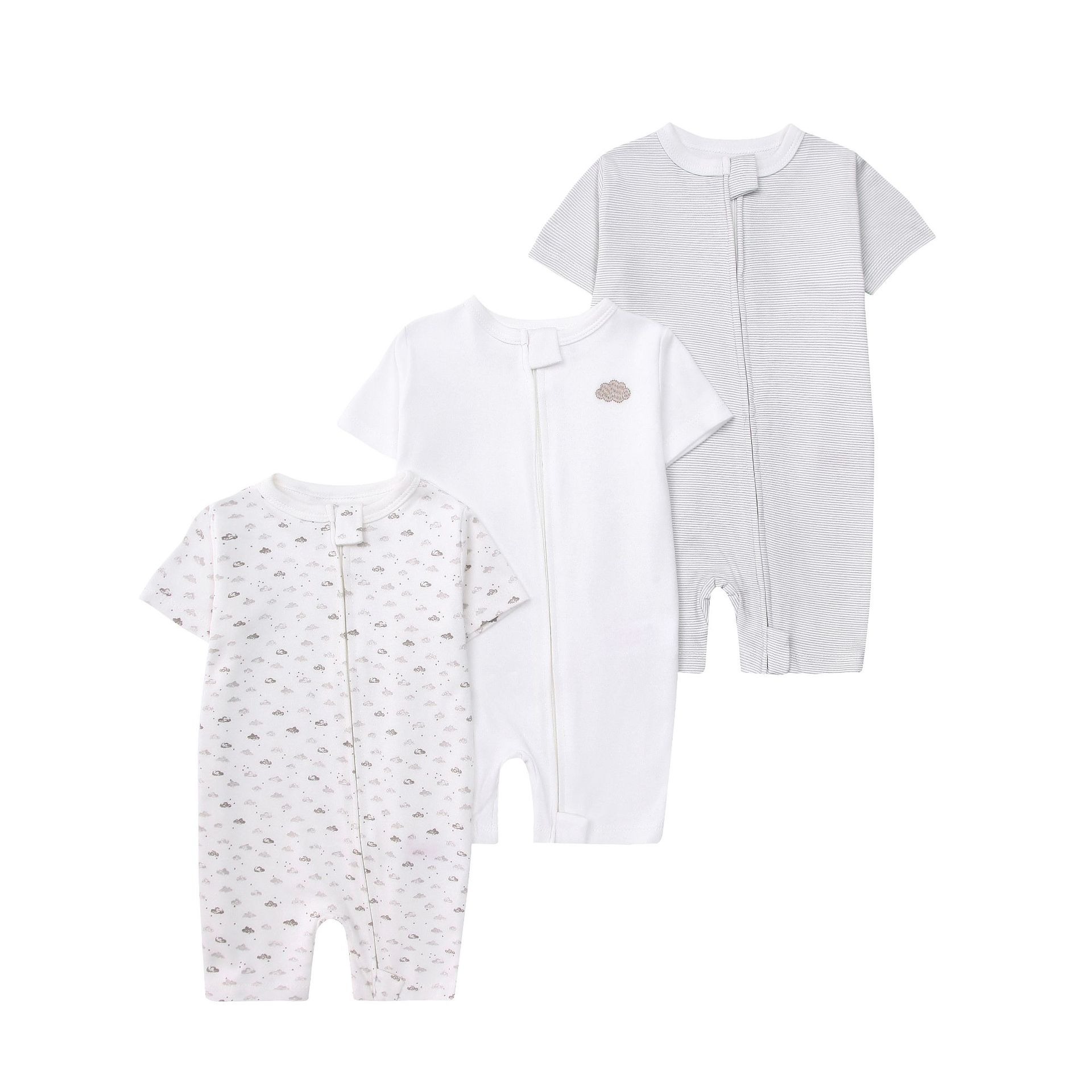3pcs/lots Short Sleeve Romper Baby Bodysuits Newborn Cotton Romper Clothes Sets Baby Girl Boy Clothes Cartoon Ropa Jumpsuits Baby Clothes 6M-24M