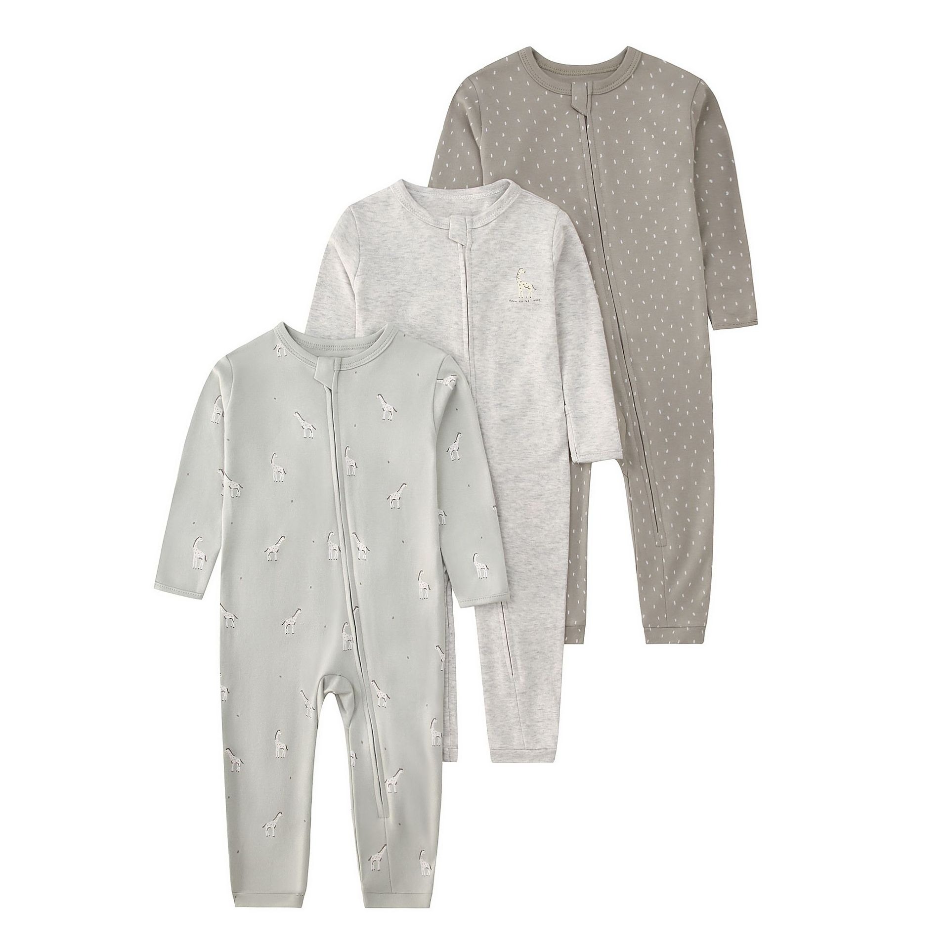 3pcs/lots Long Sleeve Romper Baby Bodysuits Toddler Bodysuits Newborn Cotton Romper Clothes Sets Baby Girl Boy Clothes Cartoon Ropa Jumpsuits Baby Clothes 6M-24M