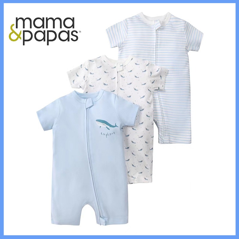 3pcs/lots Short Sleeve Baby Romper Bodysuits Newborn Cotton Romper Clothes Sets Baby Girl Boy Clothes Cartoon Print Ropa Jumpsuits Baby Clothes 6M-24M