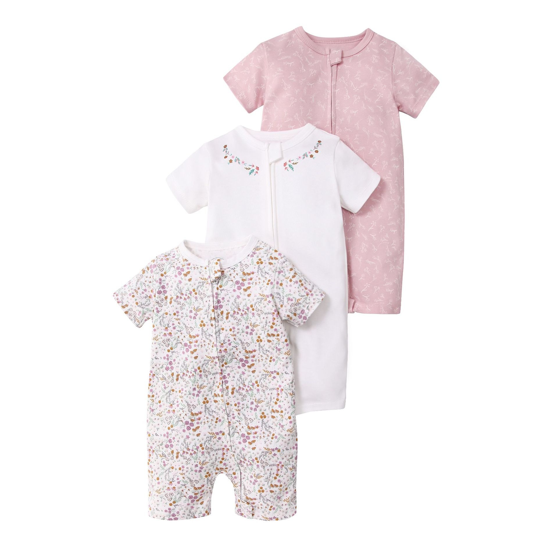 3pcs/lots Short Sleeve Romper Baby Bodysuits Newborn Cotton Romper Clothes Sets Baby Girl Boy Clothes Cartoon Ropa Jumpsuits Baby Clothes 6M-24M
