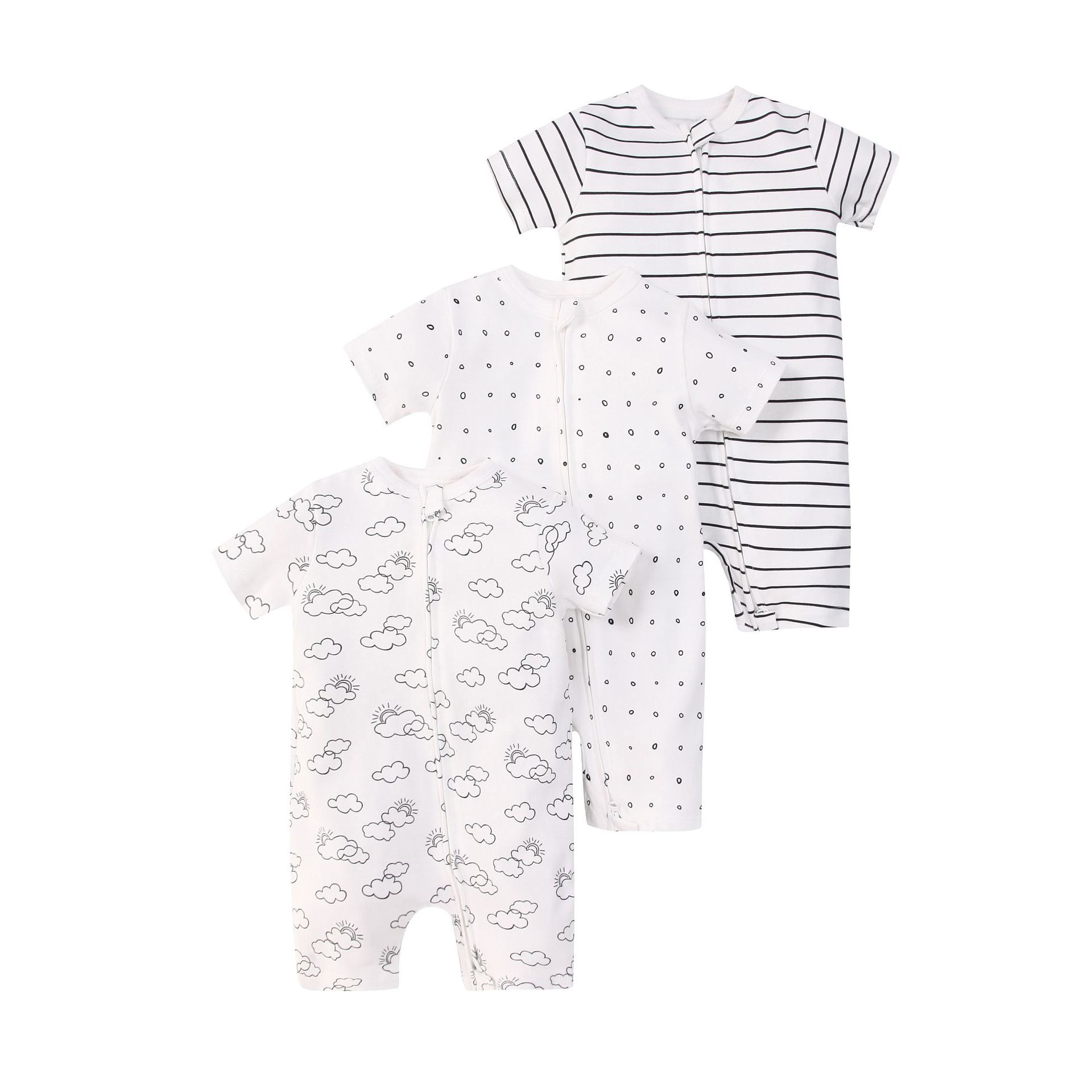 3pcs/lots Short Sleeve Romper Baby Bodysuits Newborn Cotton Romper Clothes Sets Baby Girl Boy Clothes Cartoon Ropa Jumpsuits Baby Clothes 6M-24M