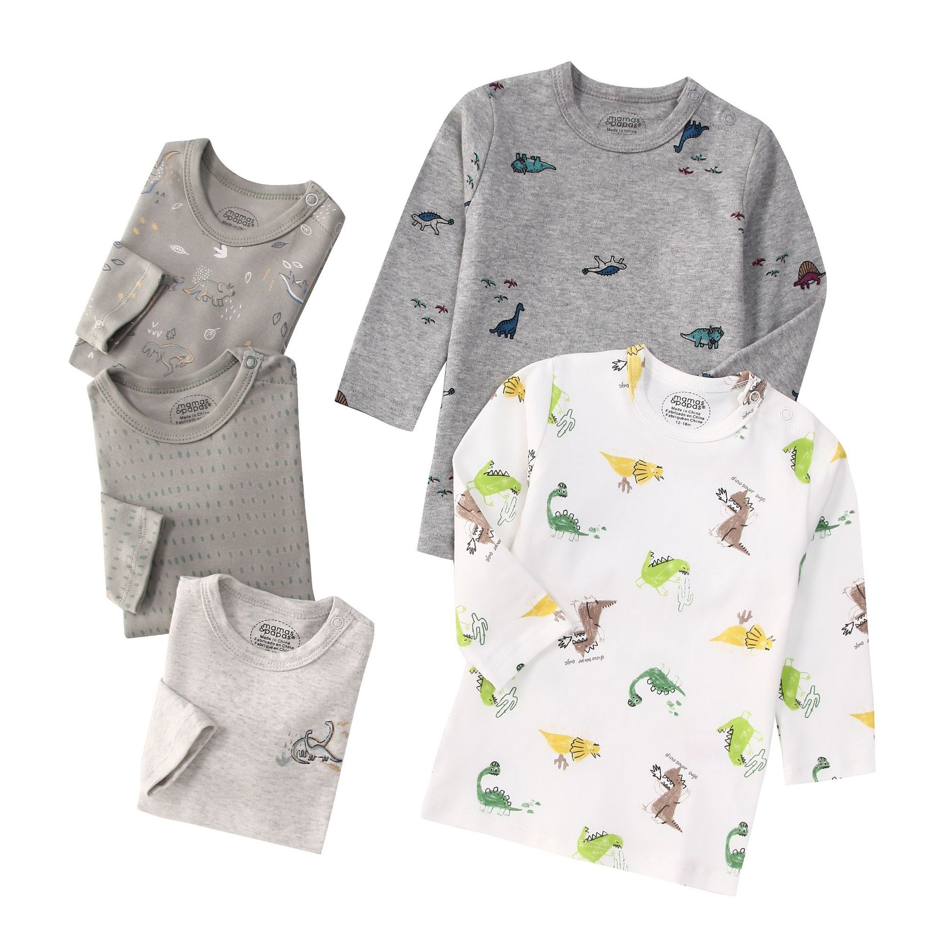 5pcs/lots Baby T-shirt Long-Sleeve T-Shirt for Kids 1-3 Years Old  Baby Top  Clothes with Cartoon Print for Homewear 1-3 Years Old Baby Clothes